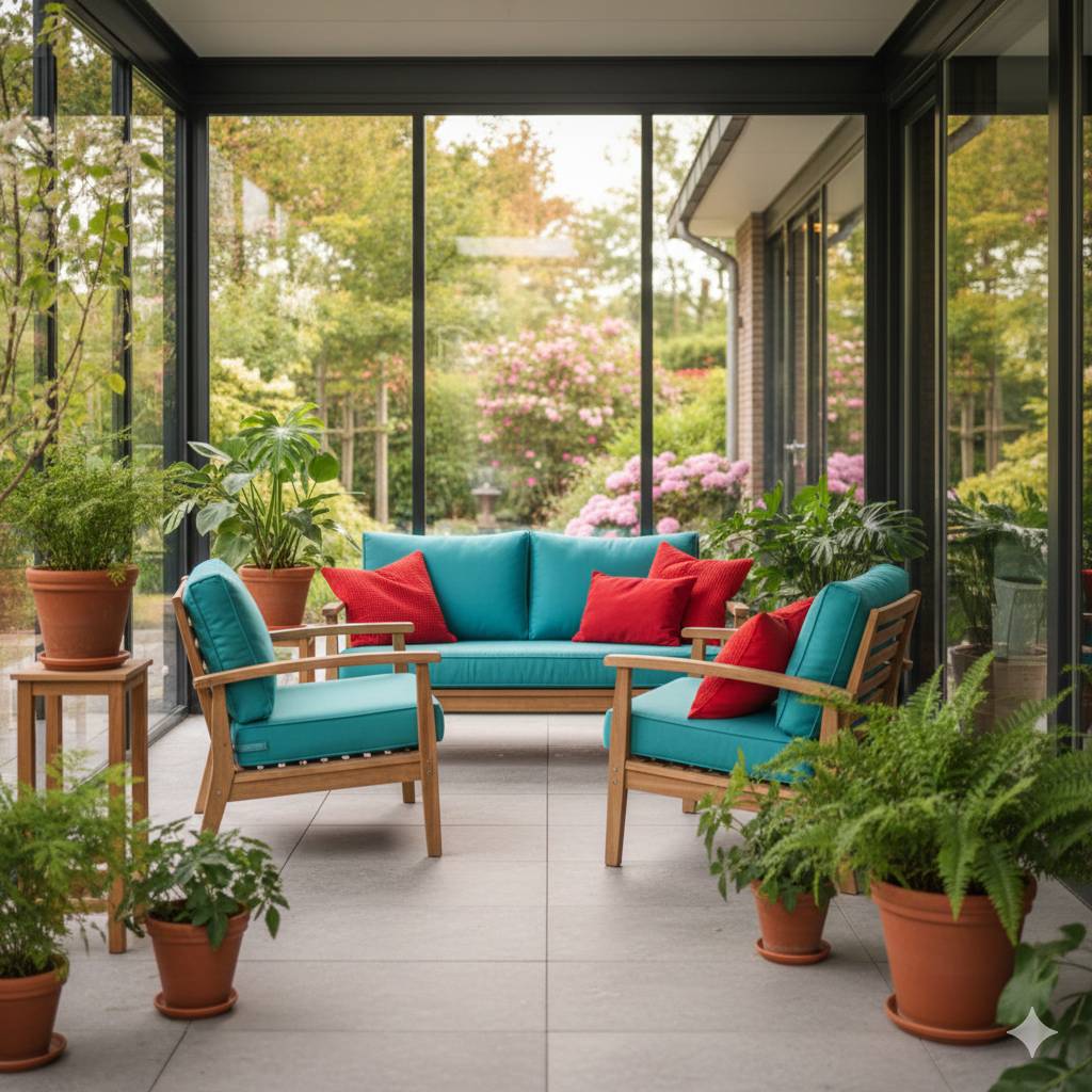 De sfeer rondom het huis en de tuin