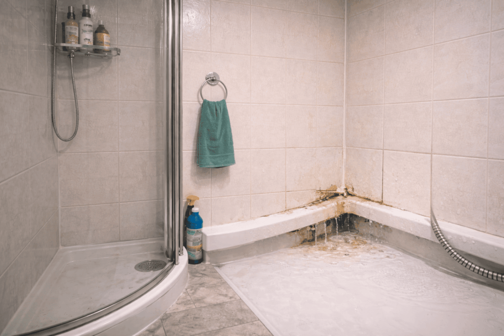 Lekkage door kitrand