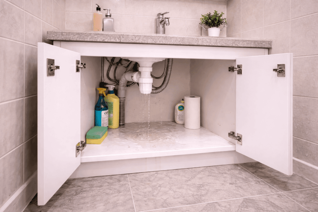 Lekkage afvoer badkamer