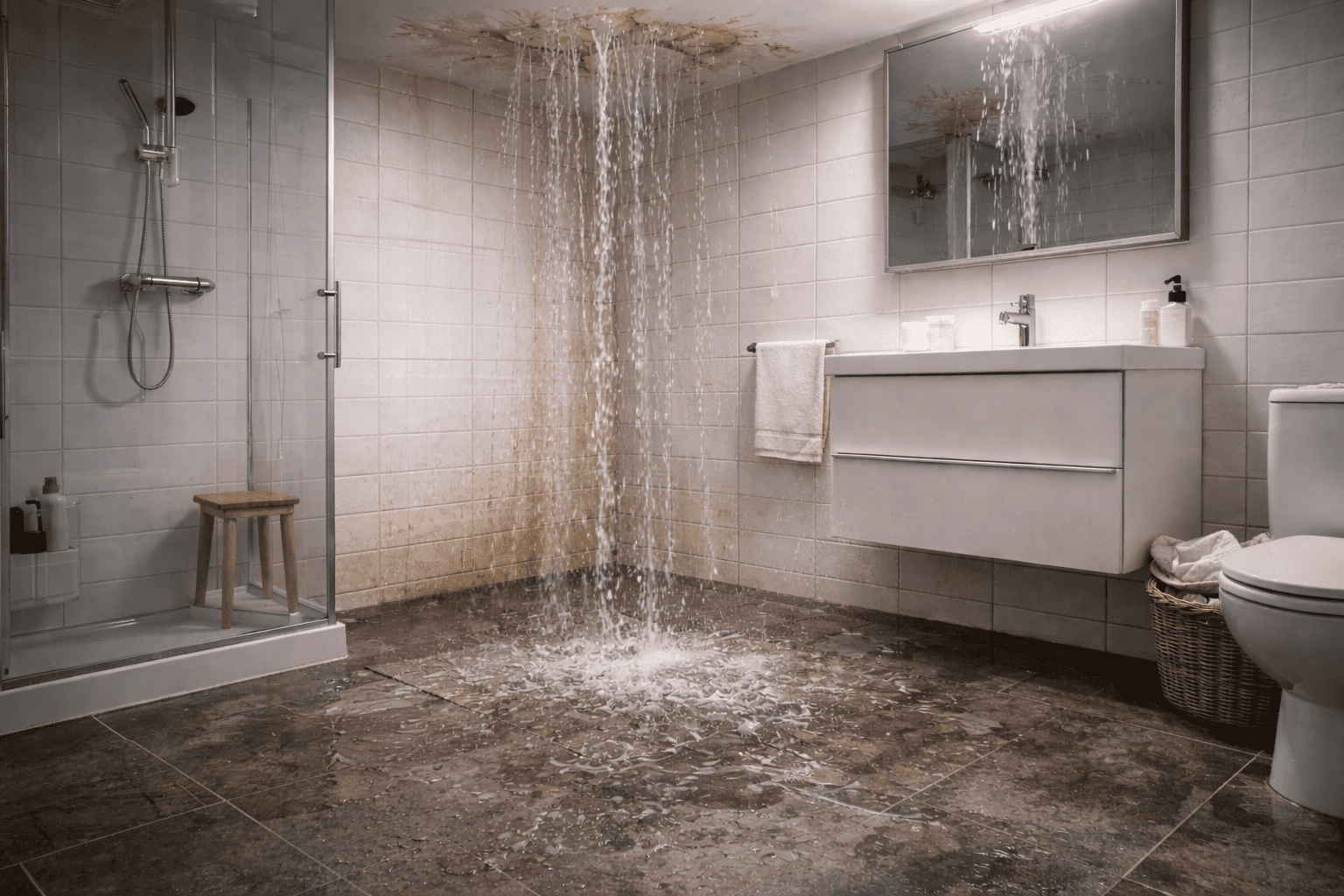 Badkamer lekkage verzekering