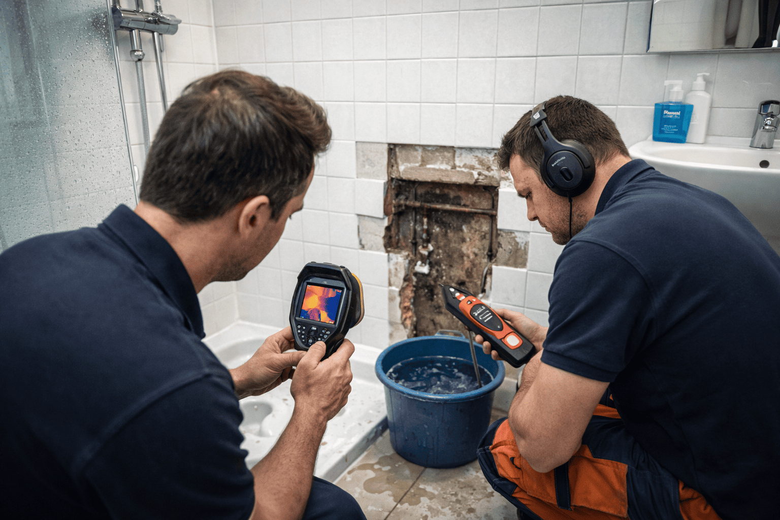 Lekkage badkamer opsporen